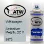 Preview: Volkswagen, Satinsilver Metallic 2C Y, 9973: 400ml Sprühdose, von ATW Autoteile West.